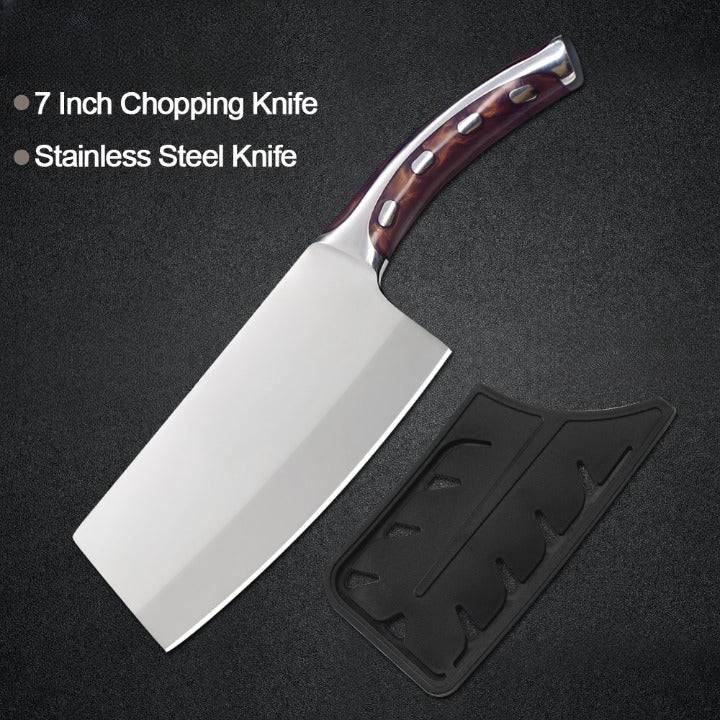 The Chop Stop Premium Carbon Steel Chopping Knife