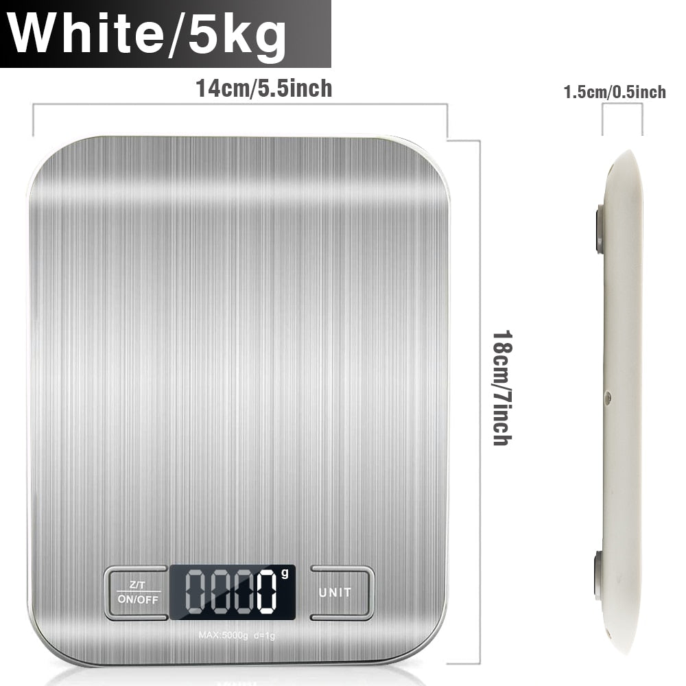 Chop Stop Premium Digital Electronic Multi Function Stainless Steel Food Scale