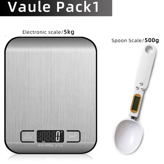 Chop Stop Premium Digital Electronic Multi Function Stainless Steel Food Scale