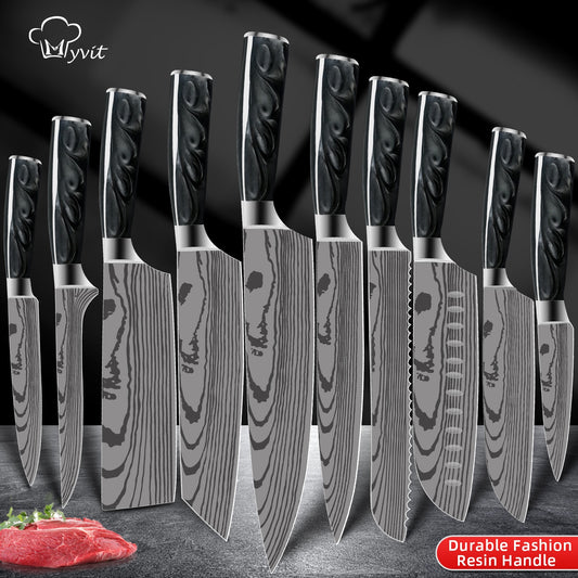 Kanzen Damascus Stainless Steel Chef Knife Set