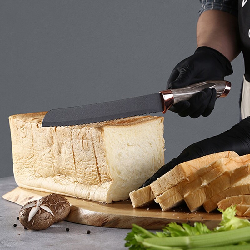 Made in China 6 Piece Stainless Steel Chef Bread Cleaver Peeler Kitchen  Knife Set with Block - China 6 Piece Steel Knife Set and Chef Knife Set  price