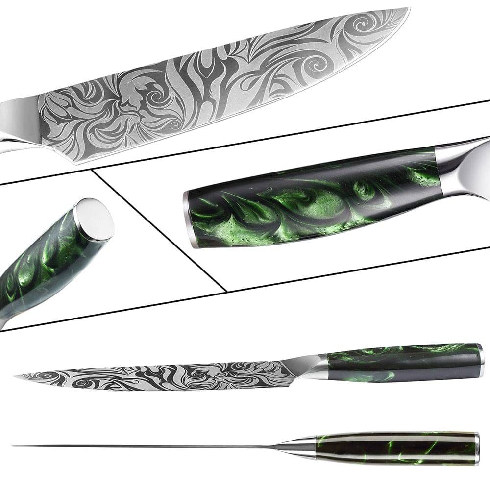 Professional Multipurpose Cooking Knife Set, VG10 Damascus Steel – Letcase