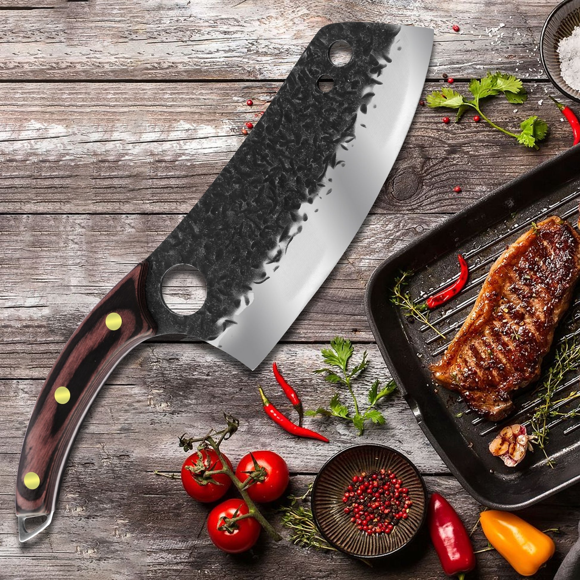 Premium Pro Chef Meat Cleaver Butcher Knife – The Chop Stop