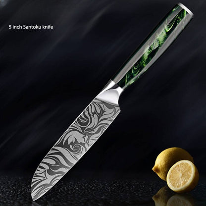 Densetsu VG10 Damascus Steel Japanese Chef Kitchen Knife Set